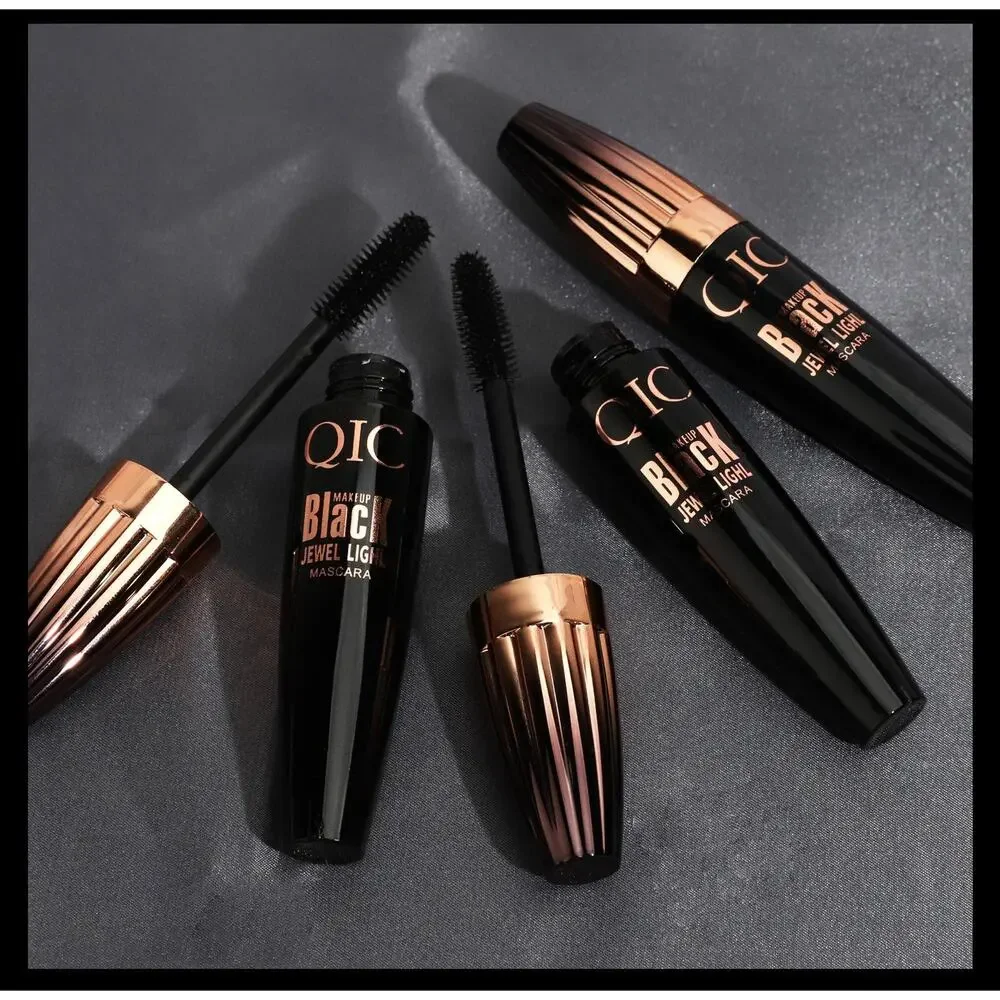 4 Pack QIC voluminous mascara provides length density curl no smudge waterproof